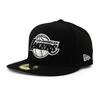 New Era Cap 59FIFTY Los Angeles Lakers NBA TEAM BASIC FITTED CAP LOS ANGELES LAKERS Black White Basketball LA Rui Hachimura LeBron James Hat 5950 Sz