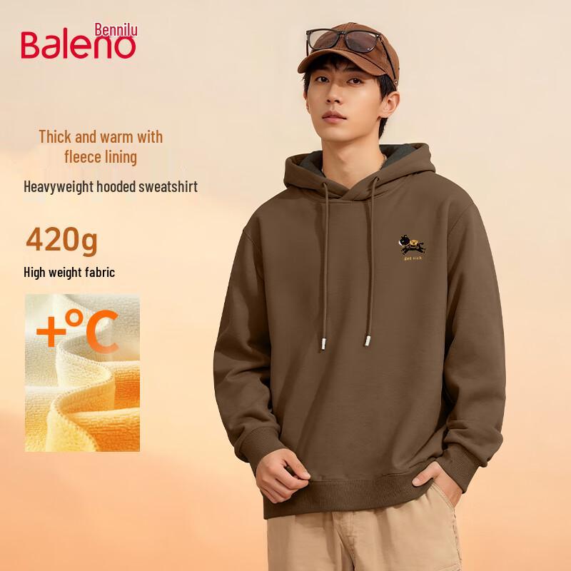 

Baleno Men s Fleece Lined Hooded Sweatshirt 2XL
