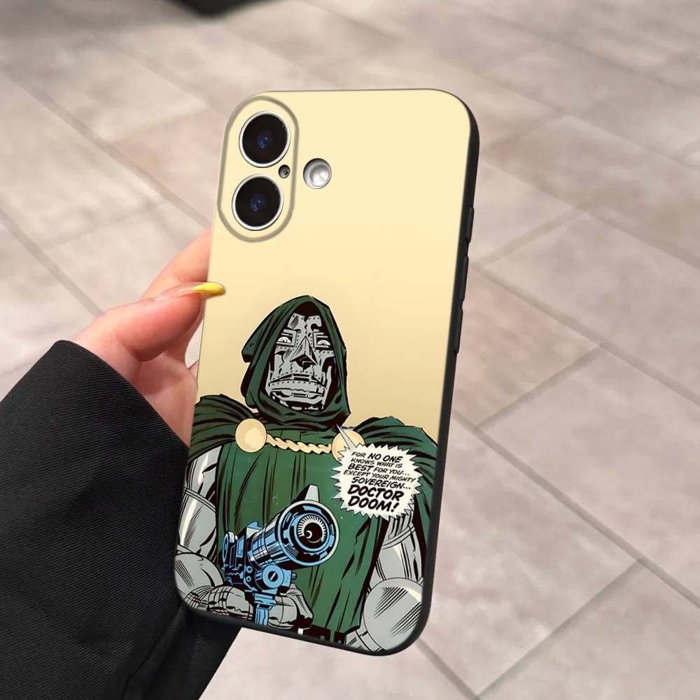 M-MF Rapper D-DOOM For IPhone 17 16 15 14 13 12 11 Pro Max 13 17Air Shockproof Soft Phone Cases Coque