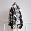 Luxury Ethnic Autumn Cashmere Pashmina Shawl for Women Wrap Warm Lady Winter Scarves Jacquard Design Print Foulard Stoles Scarf