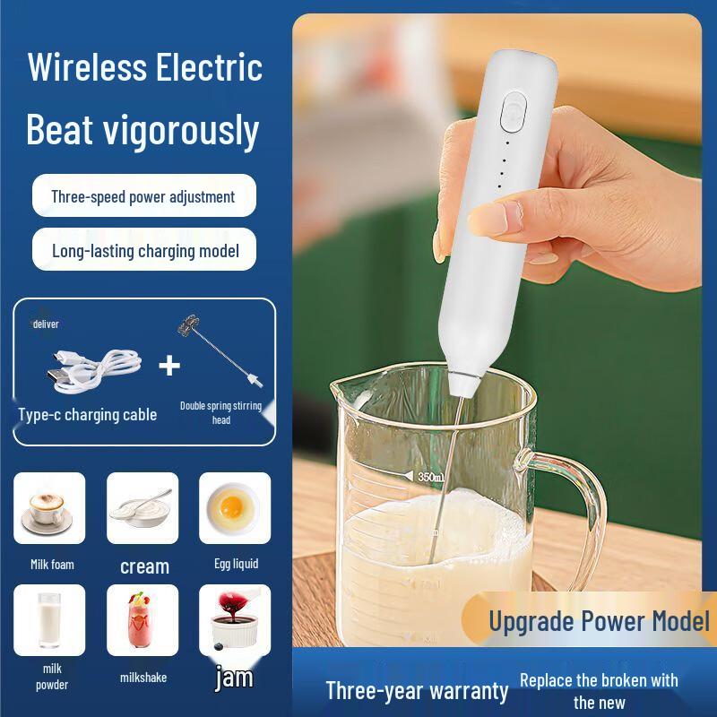 

Zhaoran 3-Speed Handheld Electric Milk Frother