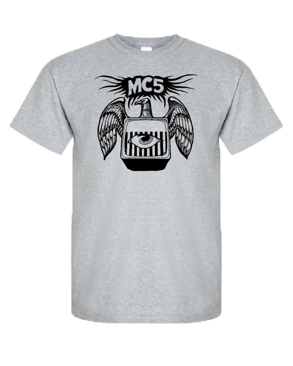 MC5 Band Logo Retro Music Cool Grey All Size S to 5XL Shirt AR743 M