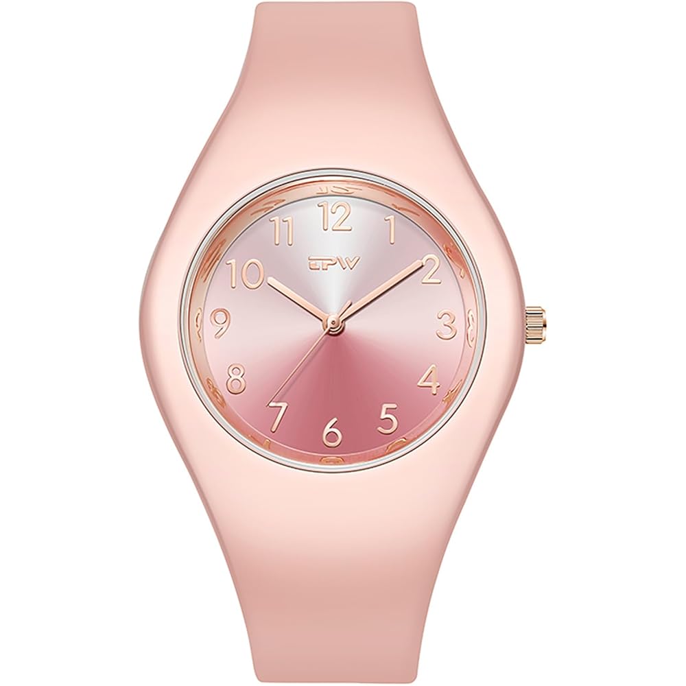 Silicone Analog Sports Watch Cute Simple Waterproof Rubber Strap Fashion Accessory