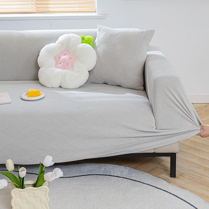 Sofabezug, All-Inclusive-Universalbezug, neue einfarbige, einfache Wind-Sofabezug für Wohnzimmer, Staubschutz, elastischer Lazy Sofabezug