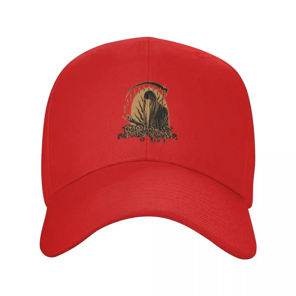 Mors Principium Est Death Baseball Cap Big Size Hat Golf Wear Boy Child Womens