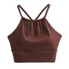 Women's Shockproof Cross-Back Yoga Sports Bra - Fashionable, Sexy, and Supportive for Running & Fitness