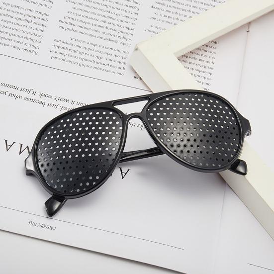 Correction Glasses Pinhole Design Unisex Correction Glasses for Vision Improvement Lightweight Comfort Frame Glasses for All-Day Wear