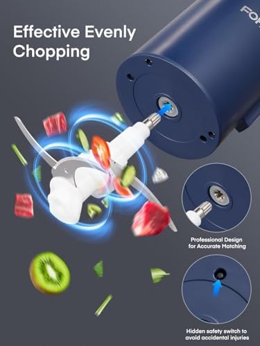 Zerkleinerer Electric Food Chopper 300W with 2L+1.8L Dual Bowls & Bi-Level Stainless Steel Blades for Meat Onions Vegetables Kitchen