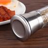 Stainless Steel Salt Pepper Grinder with Lid Ceramic Blades Glass Body Spice Salt Shaker Adjustable Coarseness Pepper Salt Mill