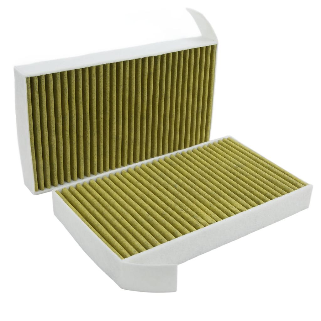 2pcs Activated Air Cabin Filter Carbon Good Sealing Durable Replacement For Tesla Mode 3 Y