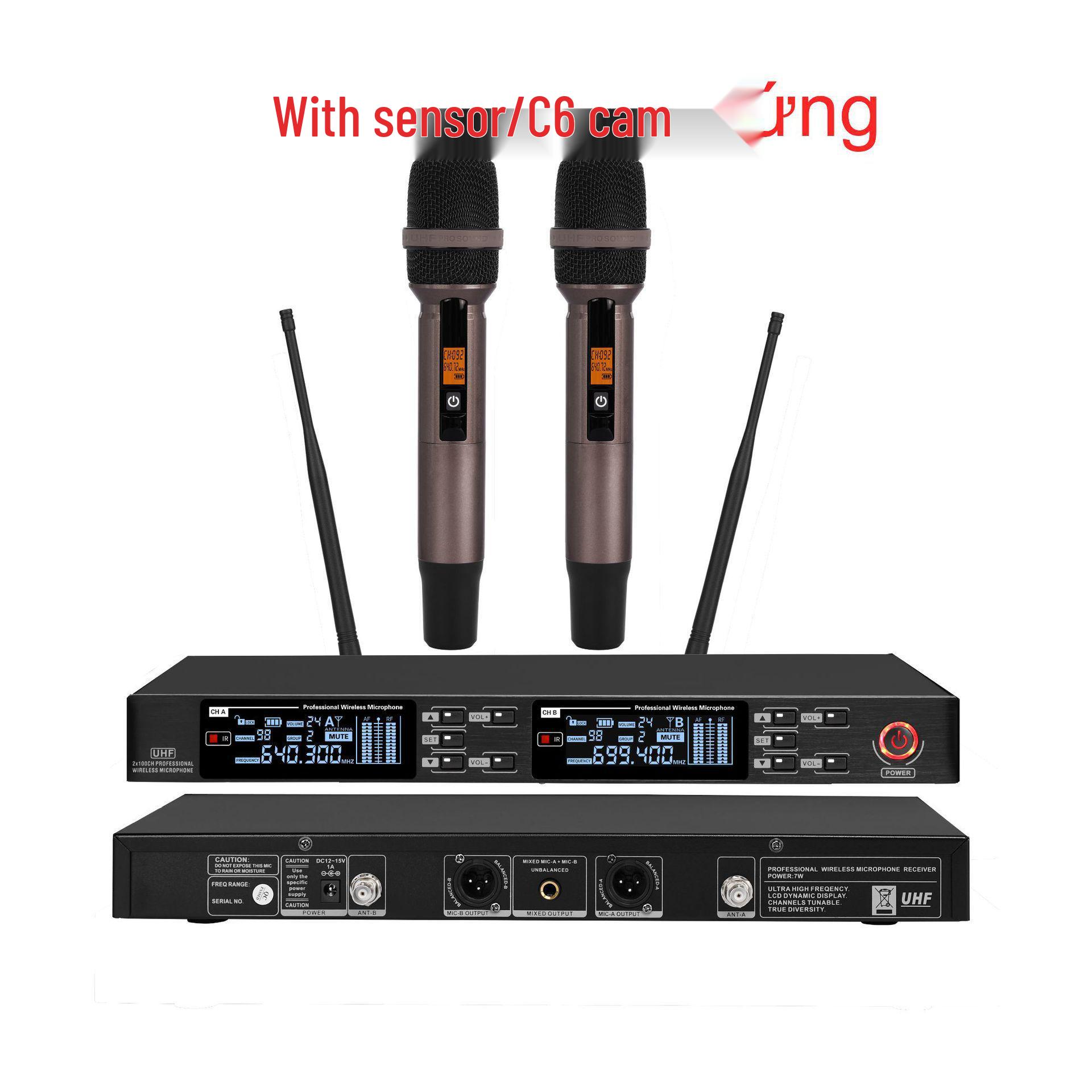 

KTV U-band Infrared High-End Dual Wireless Microphone Lavaliere & Headset for Conferences and Stages UK Plug
