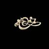 Brosche für Damen Elegant Musiknote Perlenanhänger Schmuck Musiknote Brosche Mode Temperament Kleid Dekoration Accessoires
