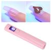 Handheld Gel Nails Light Linear Shape USB Rechargeable Small Digital Display Portable Nail Dryer Lamp for Travel Home
