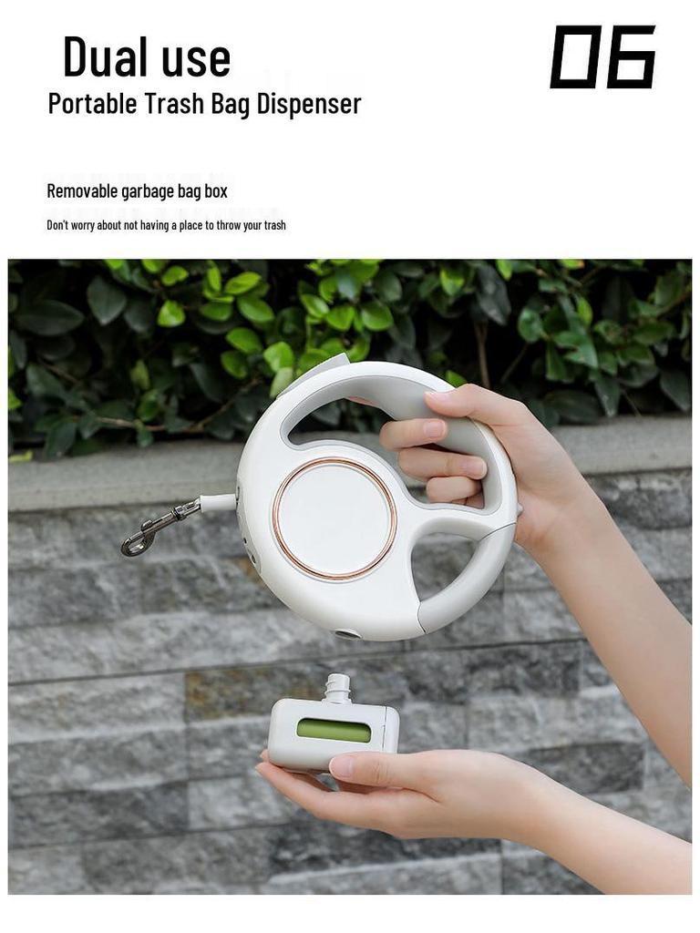 Reflective 3m Retractable Dog Leash with Safe Control for Walking