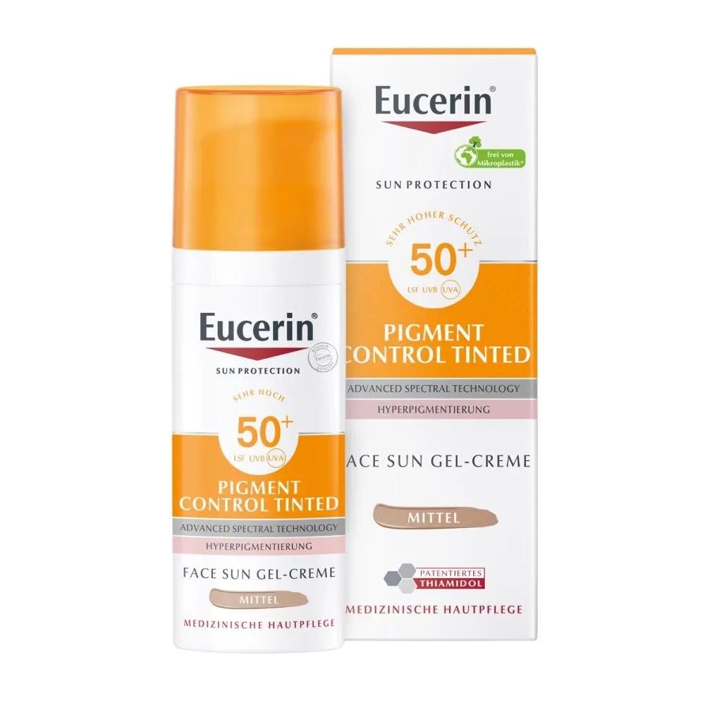 Eucerin Pigment Control Tinted Face Sun Gel-Cream Medium LSF50+ 50ml
