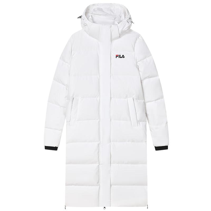 FILA Women's Winter Hooded Mid-Length Down Jacket