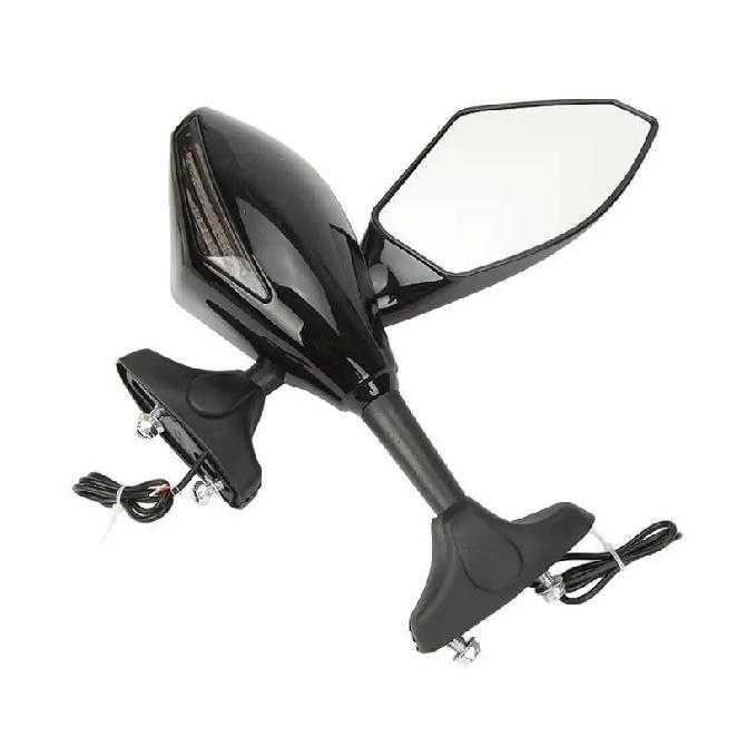 LEDS Arrow Turn Signal Integrated Rearview Sport Mirror For Suzuki GSF600S GSF1200 1200S BANDIT Motorcycle Mirror