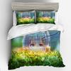 3D Digital Printing Animation Series Hatsune Quilt Cover Three-Piece Set Thickened