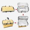 Insulated Foldable Picnic Cooler Bag Portable Thermal Lunch Box for Outdoor Food Storage Summer Camping Takeaway Meal Container