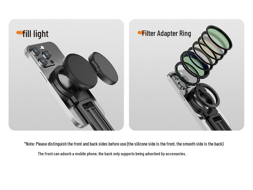 Portable Magnetic Phone Holder & Selfie Tripod Carabiner