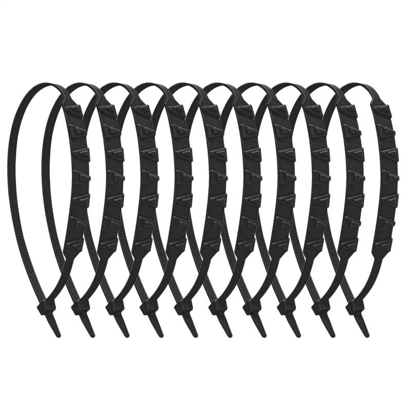 Snow Tire Chain for Motorcycle 10X Non-Slip Cable Ties Winter Tire Straps Security Chains for Winter Driving and Muddy Road