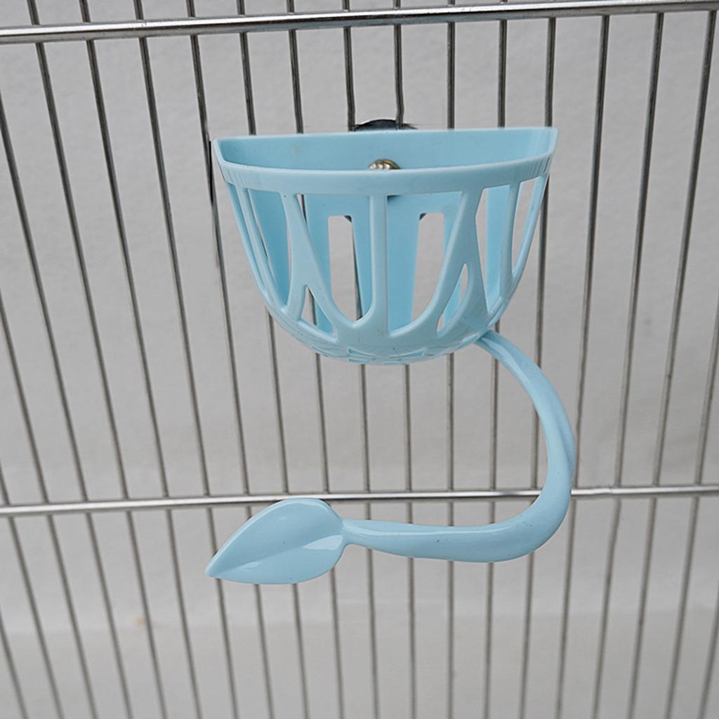 Screw On Bird Parrots Feeding Container Large Capacity Feeders for Cage Bird Feeder Column with Stand Food Eatting Tool