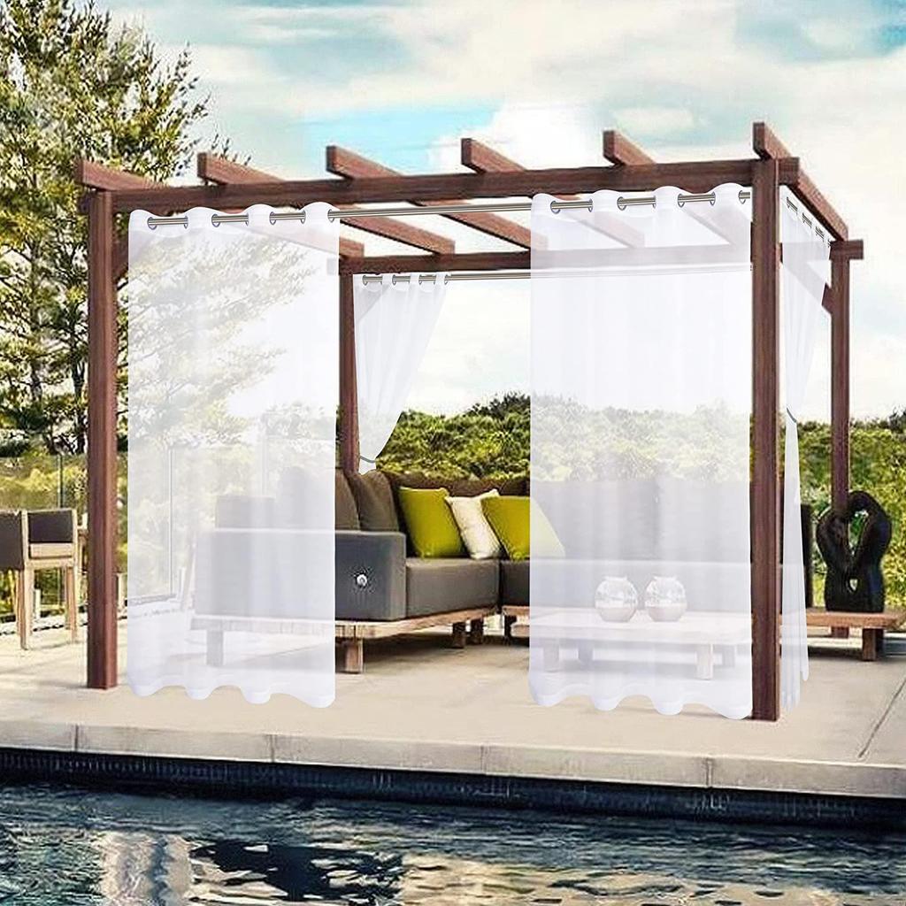 Weather-Resistant White Window Screen: Waterproof, Oilproof, Stainproof, Opaque, Light-Transmitting Gauze for Indoor/Outdoor Use