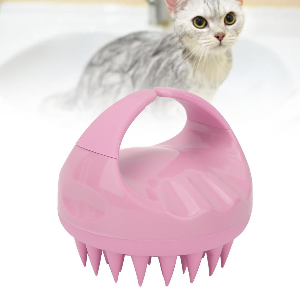 Pet Grooming Massage Brush Soft Cat Bath Brush Removes Loose Undercoat and Tangled Hair for Dogs and Cats