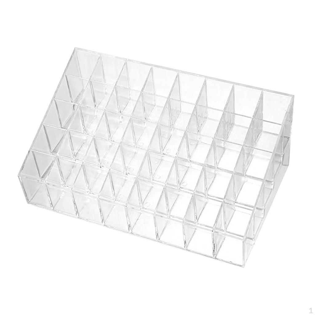 Clear Acrylic Lipstick Organizer for Makeup Storage