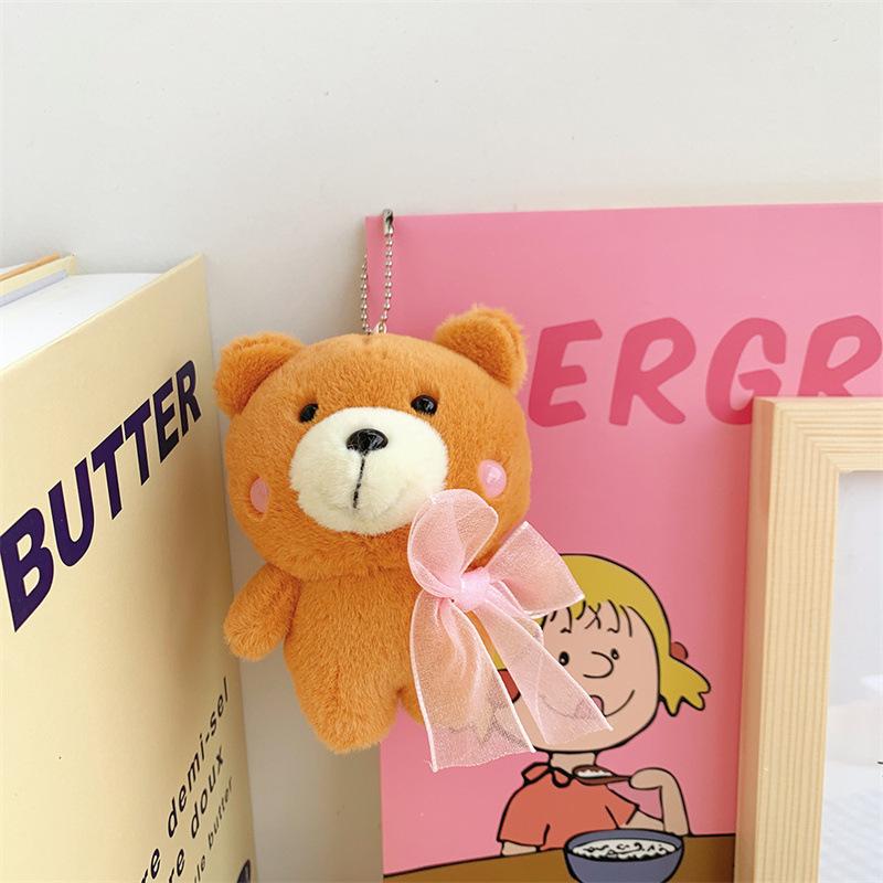 

Милый шарф лягушка медведь плюшевый кулон мультяшная милая свинка кукла брелок кукла для когтевого автомата Height about 12cm