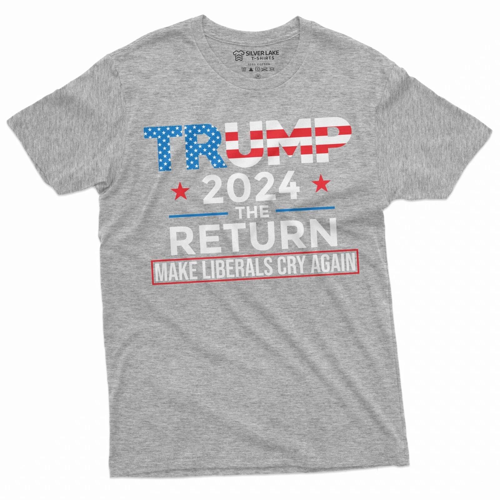 Trump 2024 T-shirt The Return political republican party conservative DJT shirt 2XL