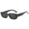 Vintage Black Square Sunglasses Woman Luxury  Small Rectangle Sun Glasses Female Gradient Clear Mirror Oculos De Sol