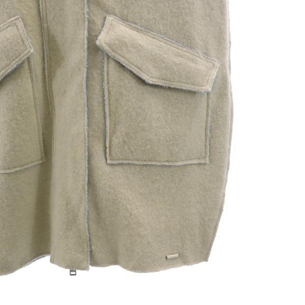 unused DIESEL wool blend Stainless collar coat M White system Women Used