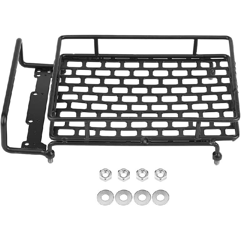 RC Car Roof Rack, Large/Medium/Small Steel Model Vehicle Luggage Tray Roof Rack for Tamiya CC01 / CR01 / D90 / SCX10 1/10 1/8 RC Crawler Car(12.00 *