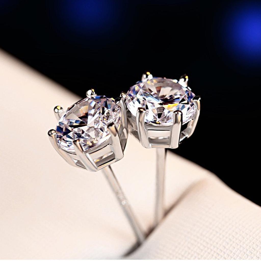 Inlaid 3mm Zircon Minimalist Earrings