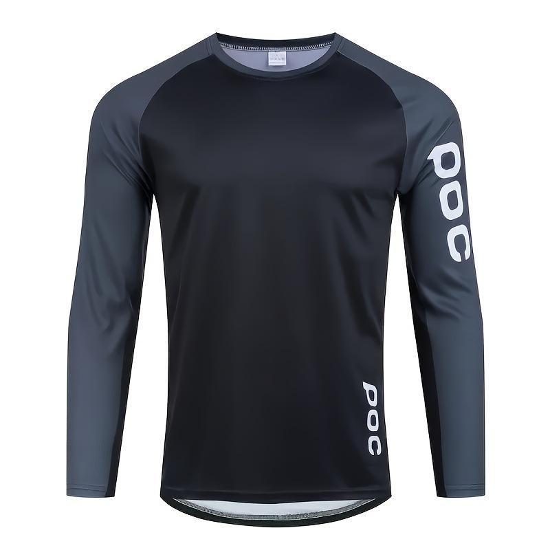 POC Long-Sleeve Off-Road Bicycle riding suit Quick-drying T-shirt mountain bike sweat-wicking outdoor cycling equipment S165-169cm 58-68kg