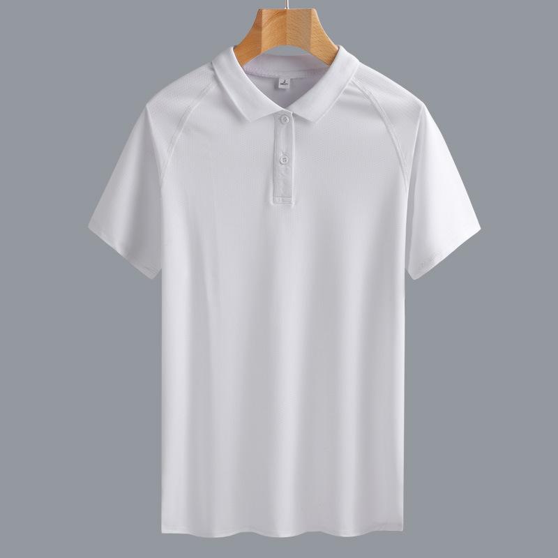 

Летняя мужская футболка из ледяного шелка с короткими рукавами, тонкая деловая рубашка-поло с тонкими деловыми лацканами, мужская рубашка поло из ледяного шелка, мужская уличная рубашка-поло L