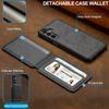 2-i-1 Magsafe Läder Telefonfodral för Samsung Galaxy S26 S25 edge S24 S23 S22 S21 Ultra Plus FE A17 Magnetisk Kortplånboksskydd