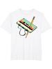 Camiseta Masculina 3D Impressa Lápis Fita Cassete Anos 80 Camiseta Retro Música Anos 1980 Roupa Masculina Camiseta Vintage Camisetas