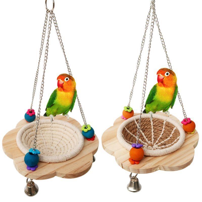  Parakeet Nest Parrot Breeding Bed Hatching Bed Swing Hammock for Finch Canary