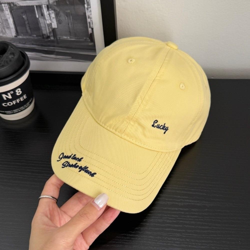 Small Letter Embroidery Embroidery Baseball Cap Peaked Sun Hat Casual Outings