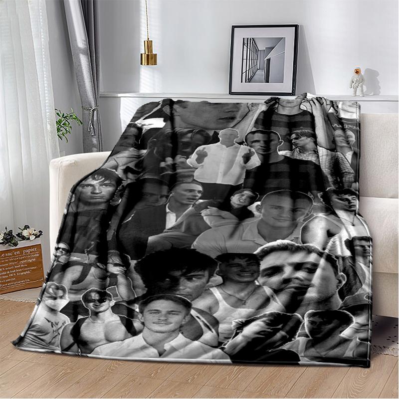 3D Drew Starkey Rafe Cameron Soft Plush Blanket,Flannel Blanket Throw Blanket for Living Room Bedroom Bed Sofa Picnic Cover Gift