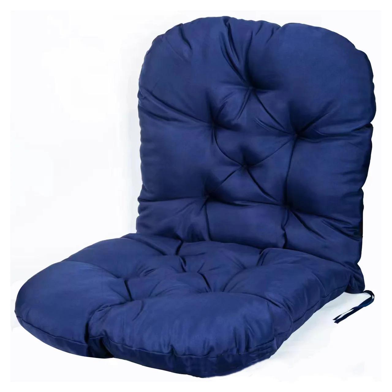 

Толстая скамейка, подушка для сиденья с высокой спинкой, стул, толстая подушка для сиденья, подушка для татами без стула для обеденного патио, домашнего офиса 60x120cm синий