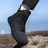 Damskie buty trekkingowe antypoślizgowe Męskie szerokie buty sportowe codzienne do trekkingu wspinaczki Modne wysokie buty ze skóry PU Wodoodporne