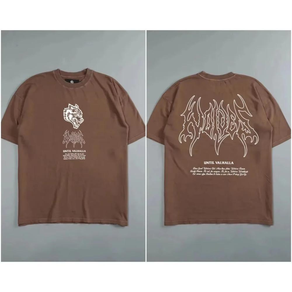 2024 DARC SPORT DROP 8 Písmenný potisk 5 Barev Posilovna Nadměrná Móda Ležérní Volná Čistá Bavlna Pohodlná Trička Léto Pánské Oblečení