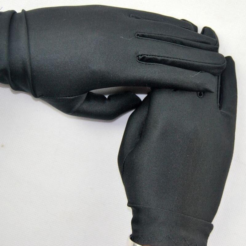 Ladies Thin Spandex Gloves High Elasticity Sunscreen Performance Dance Jewelry Etiquette Gloves White Gloves