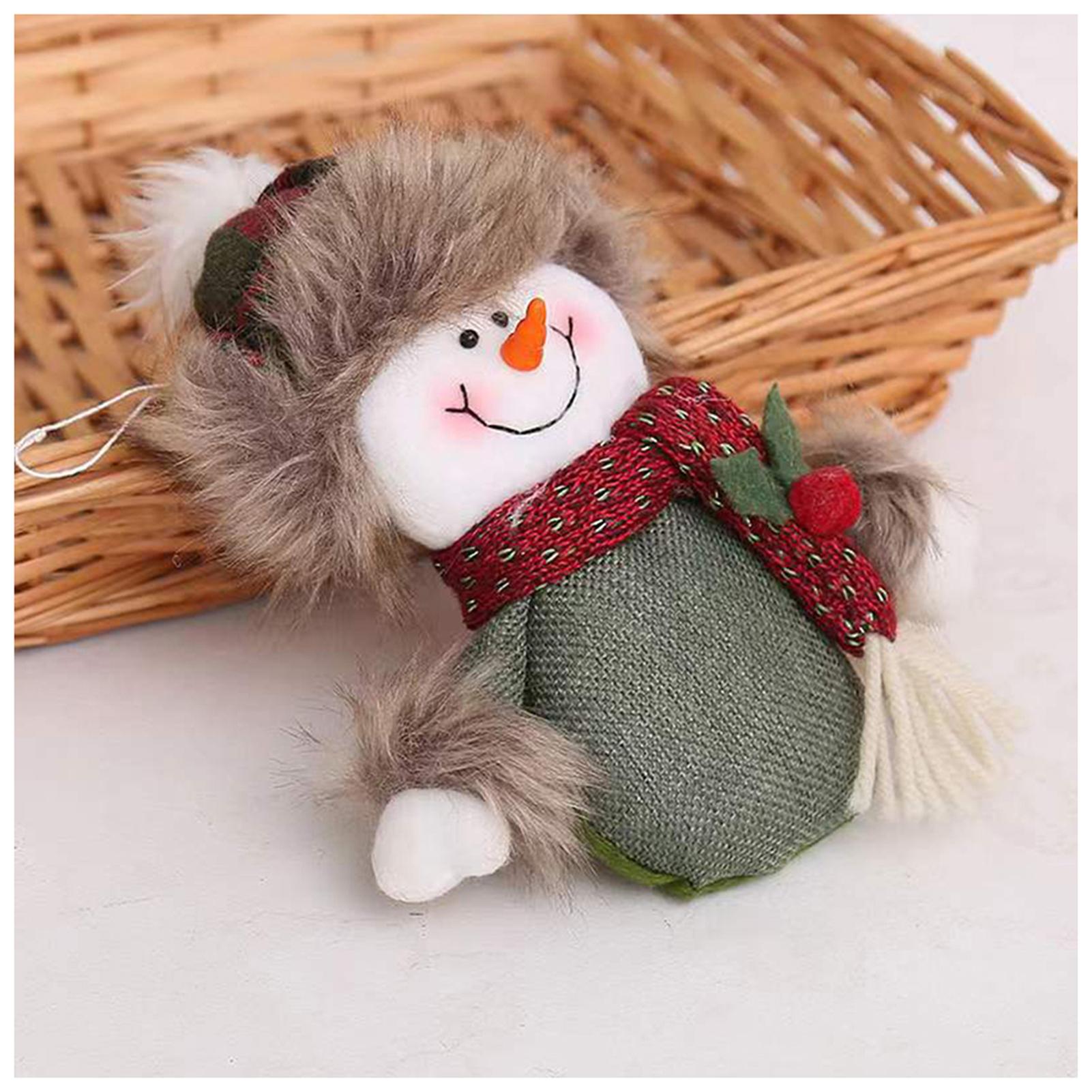 

Christmas Doll Hanging Decorations For Window Display Holiday Scene Decoration Adorable Plush Ornaments
