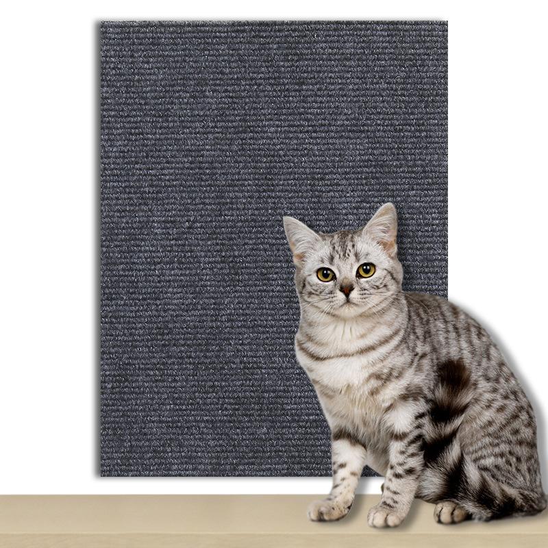 Self-Adhesive Cat Scratch Pad Durable Stick-On Wall Sofa Furniture Protector Anti-Scratch Cut-to-Fit Pet Climbing Mat Carpet