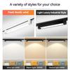 LED Track Light Aluminum Linear Track Ceiling Lamp COB Rail Spotlight Living Room Bedroom Decor Lighting Fixture