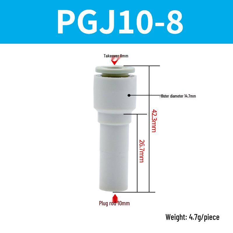 Elbow Pipe Plug Reducer Bush PGJ6-4 8-6 12-6 16-10 Blue-Black-White Male-Female